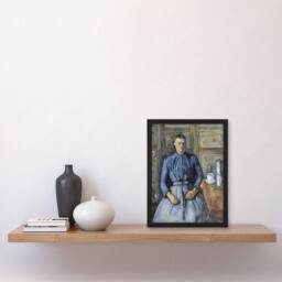 Artery8 Woman with a Coffeepot Portrait Paul Cezanne Framed Wall Art Print - Size: A4 - thumbnail 4