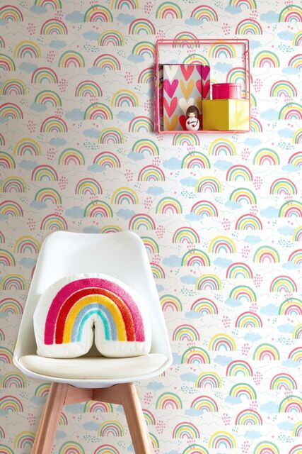 Hoopla Walls Rainbow Love 10m Matt Wallpaper - image 1