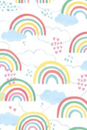 Hoopla Walls Rainbow Love 10m Matt Wallpaper - thumbnail 2