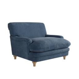 Lemon Pavilion Furniture Plumpton Chair Weave - L111.5 x W106 x H84.5 cm - Denim Blue/Oak in Blue - Size: 1 Pack - thumbnail 2