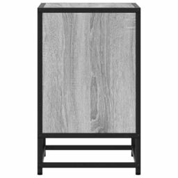 Berkfield Home Bedside Cabinets 2 pcs Grey Sonoma 40x31x50 cm Engineered Wood & Metal - Size: 40 x 31 x 50 cm - thumbnail 7