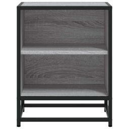 Berkfield Home Bedside Cabinets 2 pcs Grey Sonoma 40x31x50 cm Engineered Wood & Metal - Size: 40 x 31 x 50 cm - thumbnail 5