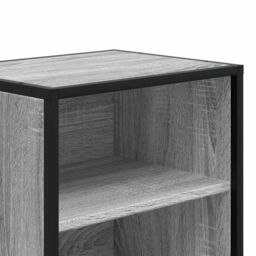 Berkfield Home Bedside Cabinets 2 pcs Grey Sonoma 40x31x50 cm Engineered Wood & Metal - Size: 40 x 31 x 50 cm - thumbnail 9