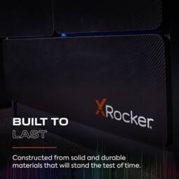 X Rocker Carbon-Tek 2 Door Wardrobe with Drawer & LED Lighting in Dark Grey - thumbnail 6
