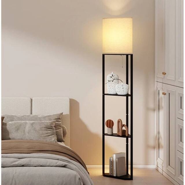 EONLION Corner Floor Lamp Modern Standard Free Standing in Black - image 1