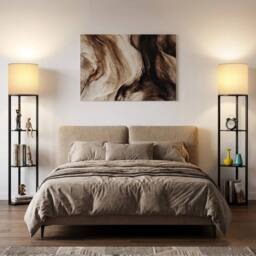 EONLION Corner Floor Lamp Modern Standard Free Standing in Black - thumbnail 5