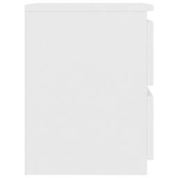 Berkfield Home Elegant Bedside Cabinet White 30x30x40 cm Engineered Wood - Size: 30 x 30 x 40 cm - thumbnail 5