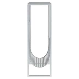 Berkfield Home Magazine Rack Silver 35x15x45 cm Steel - Size: 35 x 15 x 45 cm - thumbnail 4