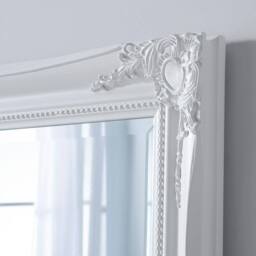 Yearn Mirrors French Style Carved Mirror White 90x65cm - Size: 90x65 cm - thumbnail 3