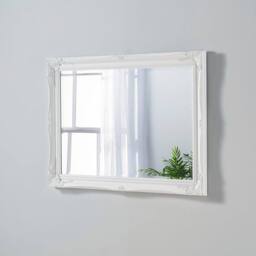 Yearn Mirrors French Style Carved Mirror White 90x65cm - Size: 90x65 cm - thumbnail 4