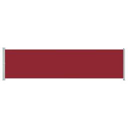 Berkfield Home Patio Retractable Side Awning 600x160 cm Red - thumbnail 2