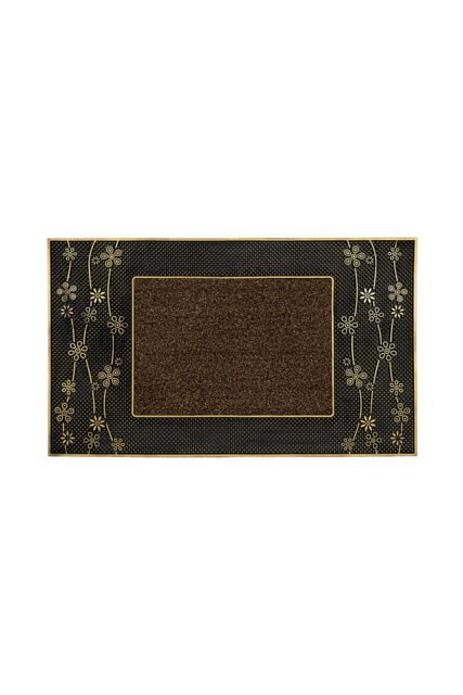 JVL Daisy PVC Pin Scraper Doormat 45x75cm Gold in Metallic Gold - Size: 45 cm x 75 cm - image 1