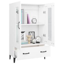 Berkfield Home Highboard White 70x31x115 cm Engineered Wood - Size: 70 x 31 x 115 cm - thumbnail 4