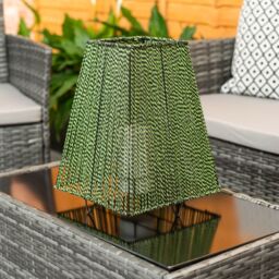 ValueLights Green Rope Candle Battery Operated Outdoor Lantern Garden Light in Bright Green - thumbnail 3