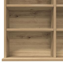 Berkfield Home CD Cabinet in Artisan Oak - 101x23x177.5 cm Made from Engineered Wood in Beige - thumbnail 8
