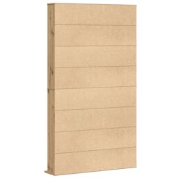 Berkfield Home CD Cabinet in Artisan Oak - 101x23x177.5 cm Made from Engineered Wood in Beige - thumbnail 5