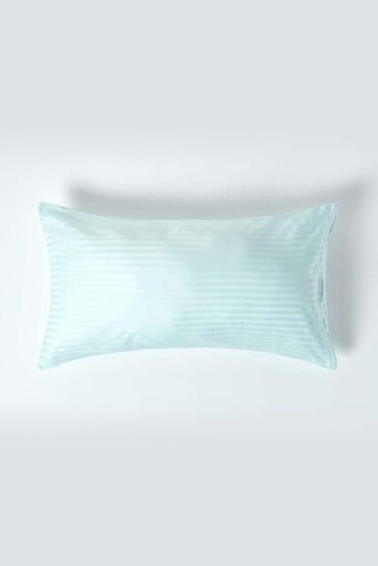 Homescapes Egyptian Cotton Ultrasoft Housewife Pillowcase 330 TC, King Size in Aqua - image 1