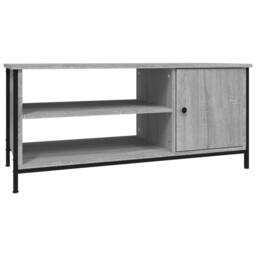 Berkfield Home TV Cabinet Grey Sonoma 100x40x45 cm Engineered Wood - Size: 100 x 40 x 45 cm - thumbnail 1