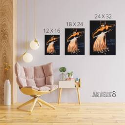 "Artery8 WWII USA Wartime Poster Grind That Will Win Canvas Wall Art Print - Size: W18"" x H24""" - thumbnail 4