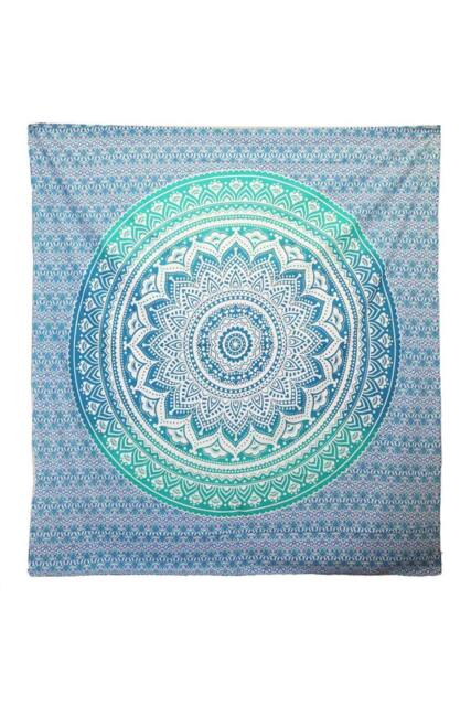 KDMD Umrao Mandala Green Wall Hanging & Beach Spread - Handcrafted Decor - image 1