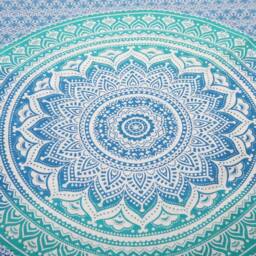 KDMD Umrao Mandala Green Wall Hanging & Beach Spread - Handcrafted Decor - thumbnail 3