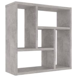 Berkfield Home Wall Shelf Concrete Grey 45.1x16x45.1 cm Engineered Wood - thumbnail 1
