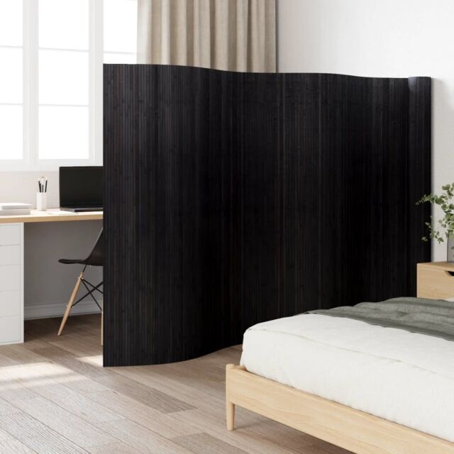 Berkfield Home Room Divider Black 165x800 cm Bamboo - image 1