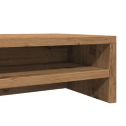 Berkfield Home Monitor Stand Artisan Oak 100x24x13 cm Engineered Wood in Brown - Size: 100 x 24 x 13 cm - thumbnail 8