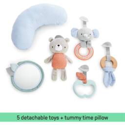 Ingenuity Cozy Spot Baby Activity Gym & Tummy Time Play Mat, Loamy - thumbnail 5
