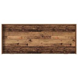 Berkfield Home Modern Storage Bed Frame Old Wood 90 x 200 cm Engineered wood in Brown - thumbnail 8
