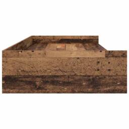 Berkfield Home Modern Storage Bed Frame Old Wood 90 x 200 cm Engineered wood in Brown - thumbnail 6