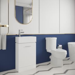 Balterley Cloakroom Floor Standing Vanity & Toilet Set - Gloss White - thumbnail 4