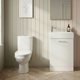 Balterley Cloakroom Floor Standing Vanity & Toilet Set - Gloss White - thumbnail 8