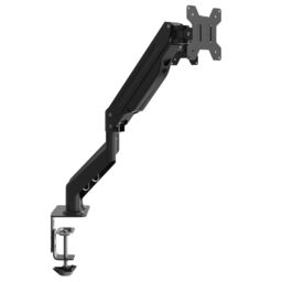 Berkfield Home Dual Monitor Arm for Max 27 Inch Screen Gas Spring 20 kg in Black - thumbnail 6