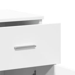 Berkfield Home Sideboards 2 pcs White 79x38x80 cm Engineered Wood - Size: 79 x 38 x 80 cm - thumbnail 8