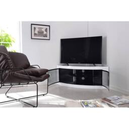 "Centurion Supports PANGEA Beam-Thru Curved Tru-Corner Flat Screen 32""-55"" TV Cabinet" - thumbnail 7