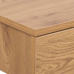 Furniture To Go Avignon Square Bedside Table with 1 Drawers in Oak in Light Oak - thumbnail 6