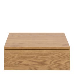 Furniture To Go Avignon Square Bedside Table with 1 Drawers in Oak in Light Oak - thumbnail 3