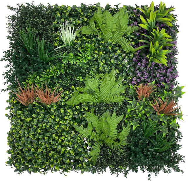 AKA Artificial Living Wall Panels Green Plant Flower Foliage 1m x 1m - Size: 100 cm x 100 cm