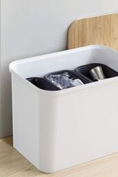 SmartStore Collect Recycling Solution 'Bin & Lid Gift Set' in White - Size: Large - thumbnail 5