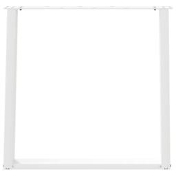 Berkfield Home Modern vidXL Dining Table Legs U-Shaped 2 pcs White 80x(72-73) cm - thumbnail 5
