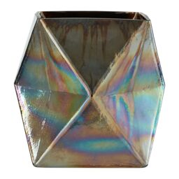 Orsina Rambia Small Oil Slick Glass Candle Holder - thumbnail 5