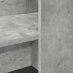 Berkfield Home with Shelf with Storage Concrete Grey 122 x 67 x 145 cm - thumbnail 7