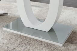 FurnitureboxUK Giovani 6-Seater Grey Glass Dining Table & 6 Lorenzo Faux Leather Dining Chairs in Black - thumbnail 3