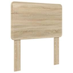 Berkfield Home Bed Frame with Headboard Sonoma Oak 75 x 190 cm Solid Pine Wood in Brown - thumbnail 6