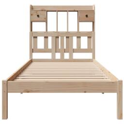 Berkfield Home Decorative Bookcase Bed without Mattress 75x190 cm Small Single S in Natural - thumbnail 4