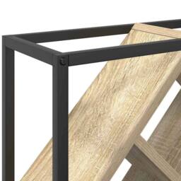 Berkfield Home Stunning Wine Rack Sonoma Oak 51x18x52, 5 cm Engineered Wood in Light Tan - thumbnail 8