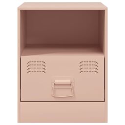 Berkfield Home Bedside Cabinets 2pcs Pink 34.5x39x44 cm Steel - thumbnail 5