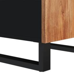 Berkfield Home Sideboard with Door 40x31x75 cm Solid Wood Acacia in Brown - Size: 40 x 31 x 75 cm - thumbnail 8