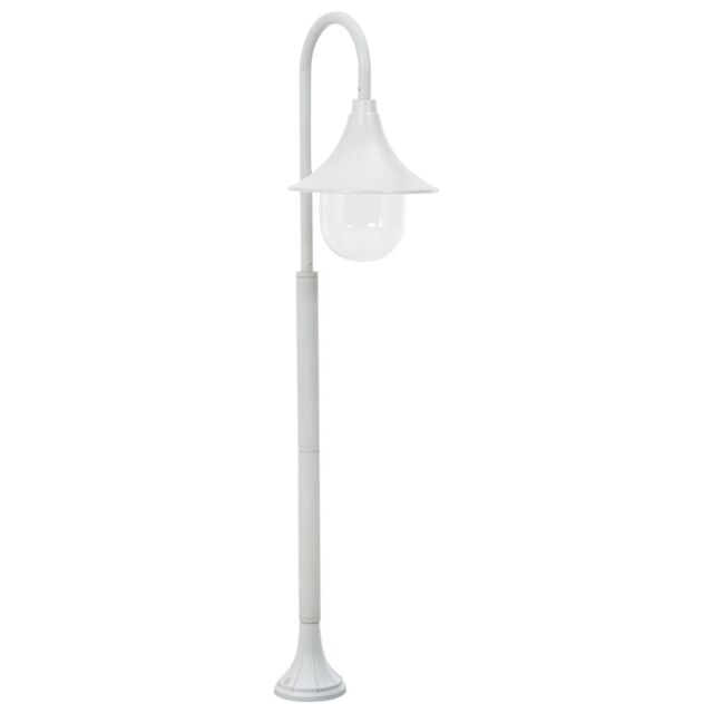 Berkfield Home Garden Post Light E27 120 cm Aluminium White - image 1